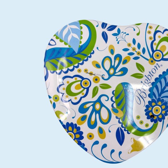 LOT OF 3 BRIGHTON COLLECTIBLE HEART-SHAPED DECORATIVE JEWELRY TINS - Picture 2 of 6